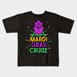 Mardi Gras Cruise Kids T-Shirt